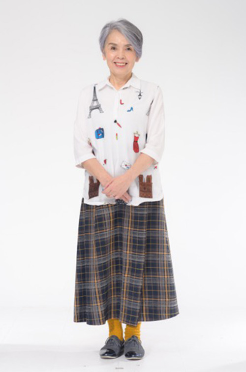 60代・70代・80代の女性シニアモデル・タレント　山雄　沙奈