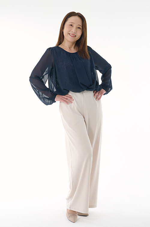 40代・50代の女性ミドルモデル・タレント　河原　和花